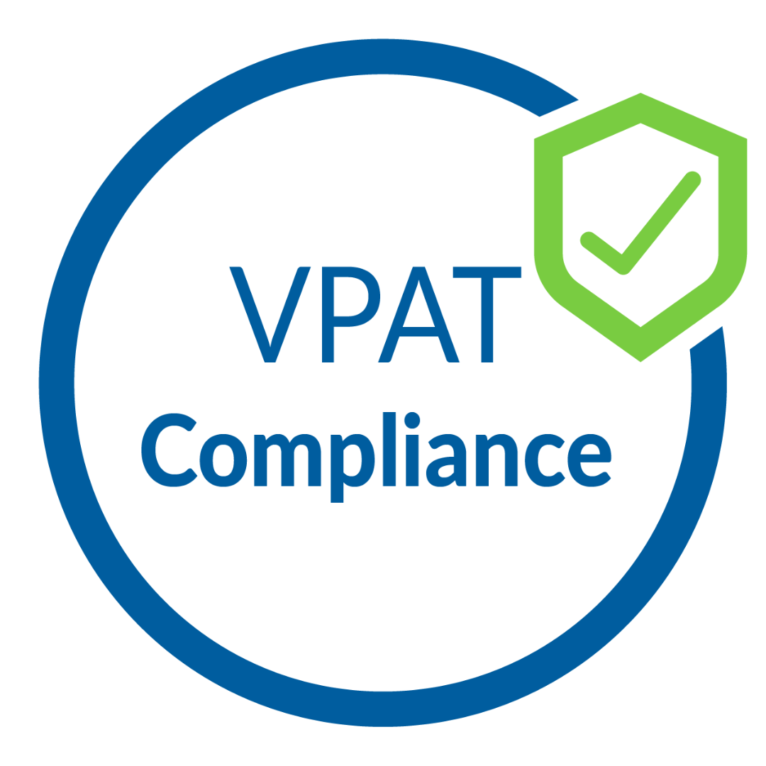 An icon that says "VPAT Compliance"