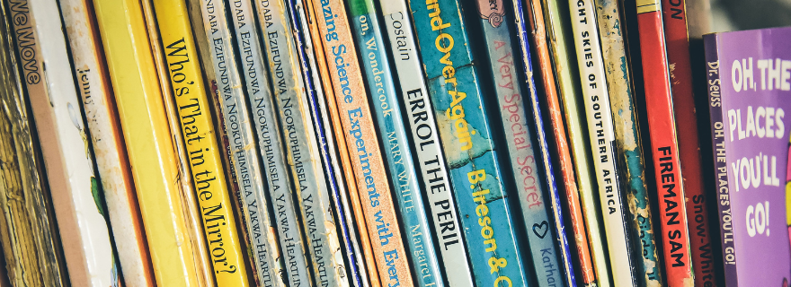 Childrens book spines