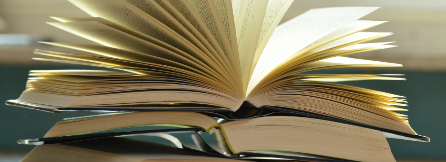 Open book side view